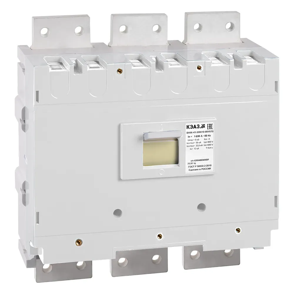 Выключатель автоматический ва56-43-300010-1600а-690ac-ухл3- КЭАЗ 293736