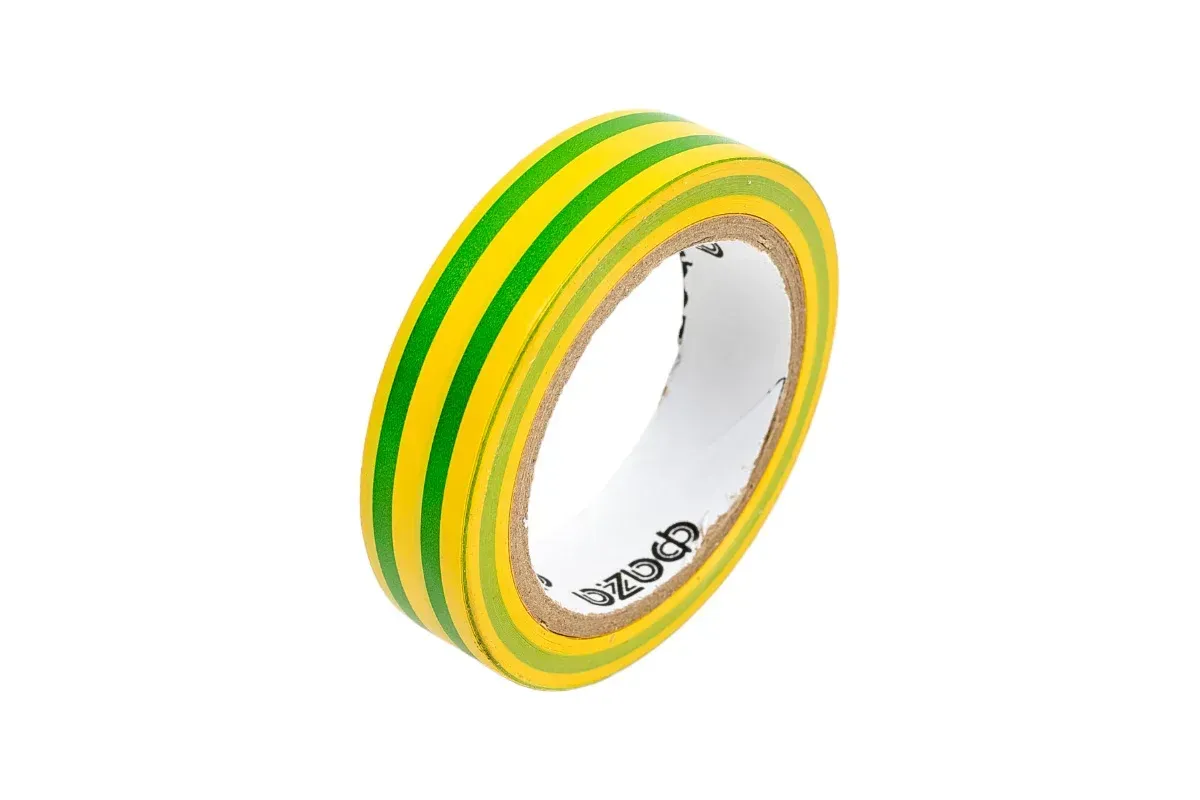 Изолента TP-1510 15мм/10м 0.15мм (желт./зел.) Jazzway 5013124