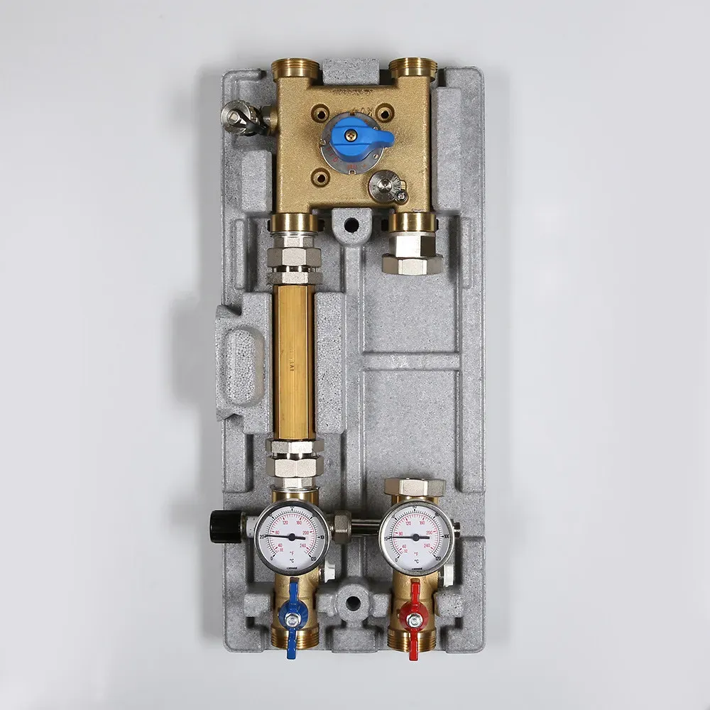 Группа насосная для систем VARIMIX 1'1/4 - 4W-KV4 с байпасом и четырехходовым клапаном Valtec ivacvar21