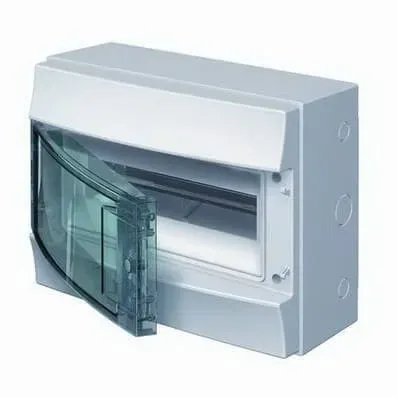 Щит распределительный навесной щрн-п-12 пластиковый mistral65 серая прозрачная дверь с клеммами ip65 (65p12x12a) ABB 1SLM006501A1202