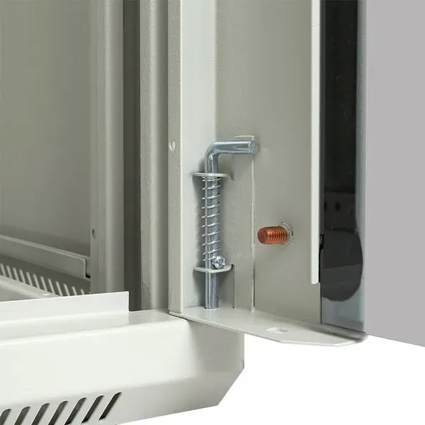 Шкаф настенный 19'' teracom pro 15u 600х600 мм дверь стеклянная с замком-ручкой серый EKF TRP-WLL-1566-40G