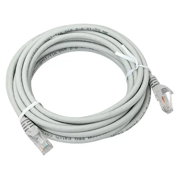 Патч-корд TERACOM PRO Cat.6 экранированный UTP оболочка LSZH серый (5.0м)