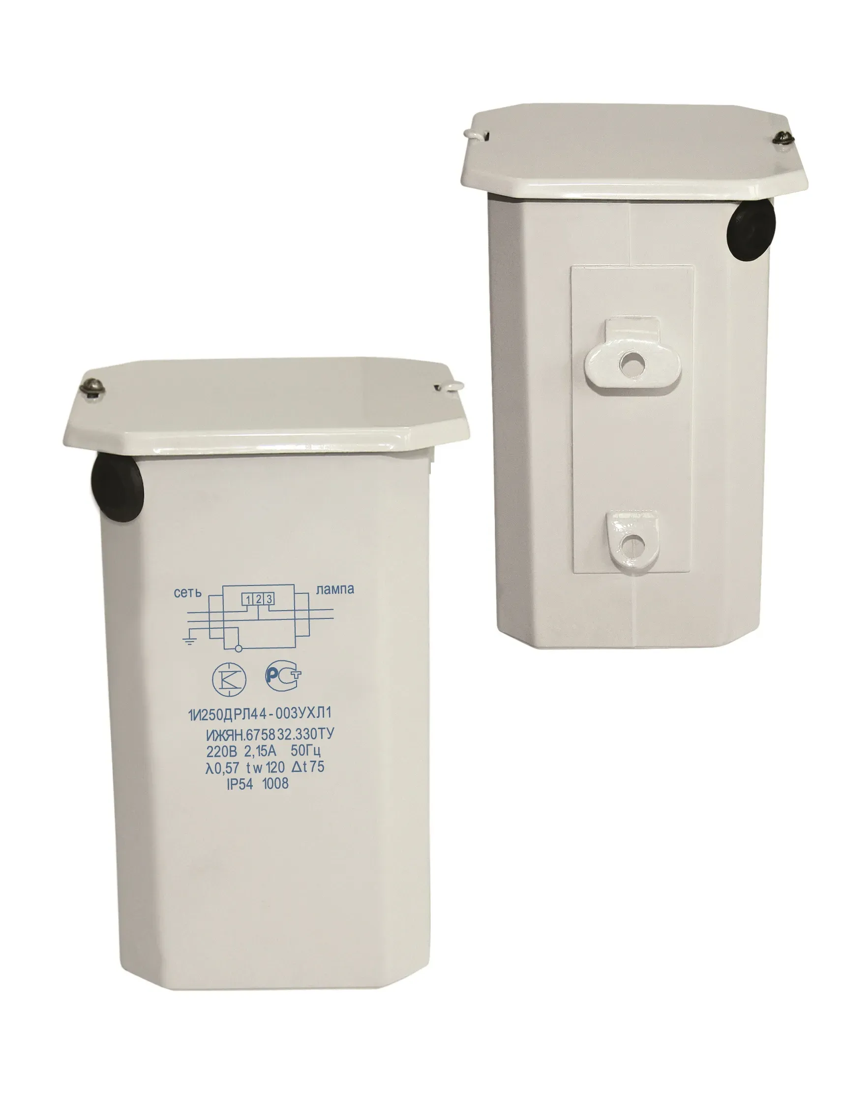 Электромагнитный пускорегулирующий аппарат ПРА 1И400ДРЛ44-003 независимый IP54 УХЛ1 Кадошкинский ЭТЗ 02282