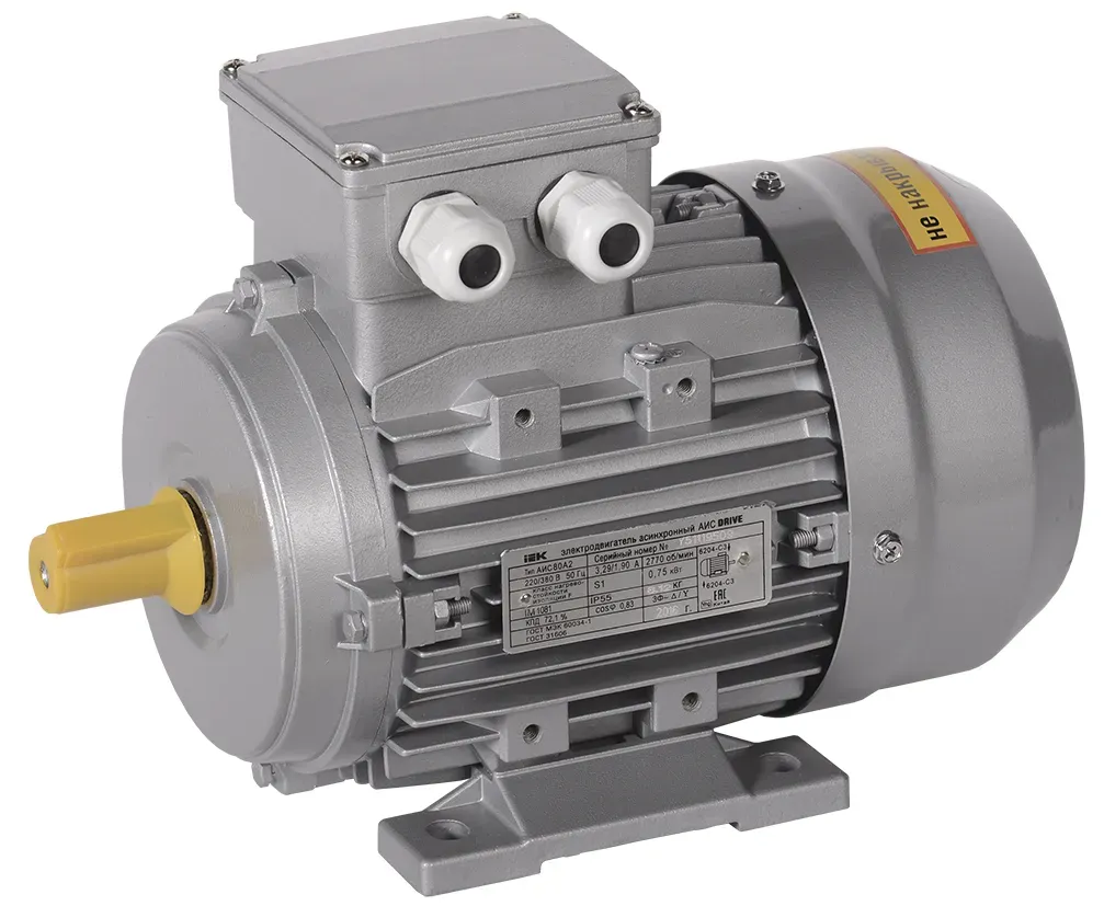 Электродвигатель трехфазный АИС 71B2 380В 0,55кВт 3000об/мин 1081 DRIVE ONI (IEK) AIS071-B2-000-6-3010