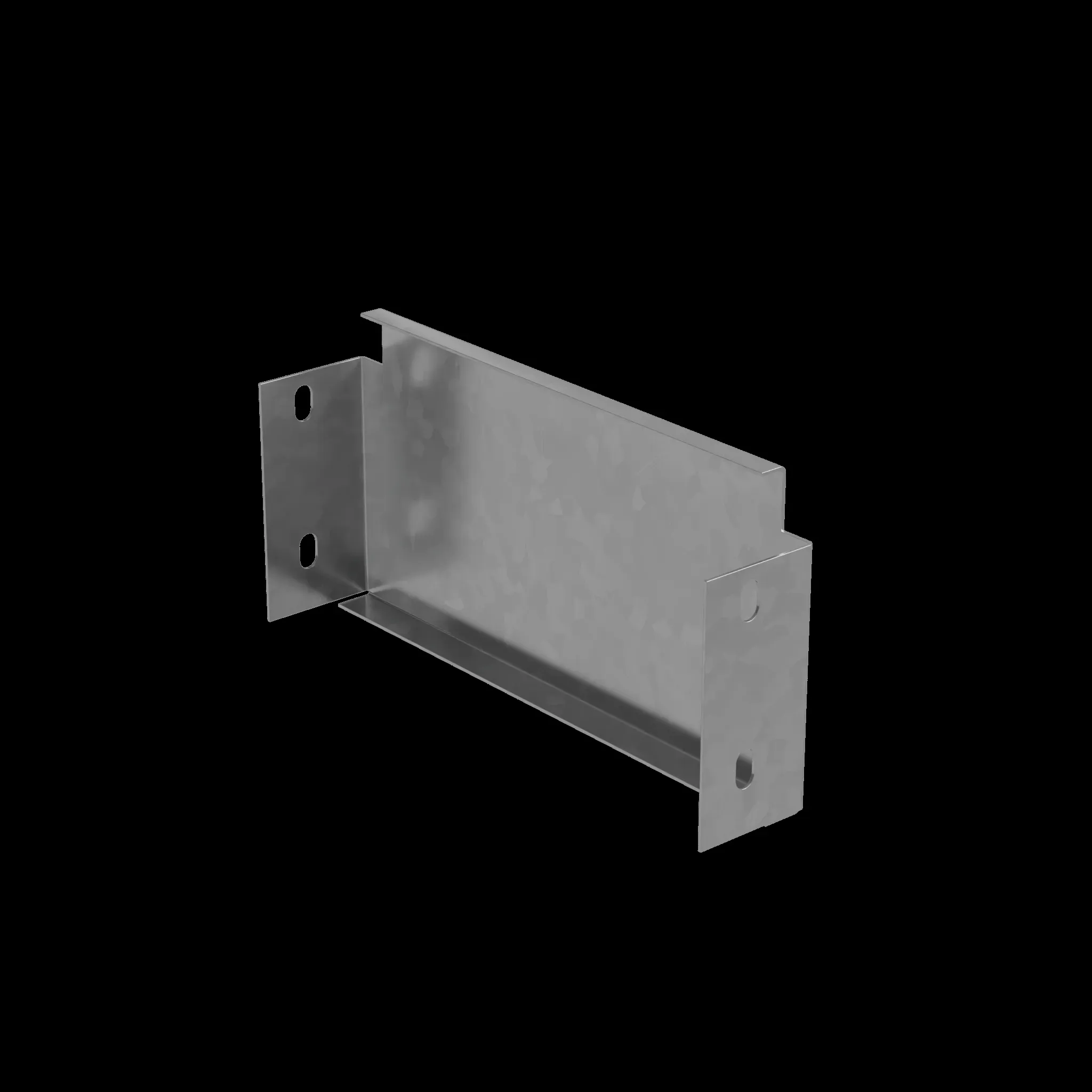 Заглушка лотка 80х600 мм ПЛЮС INOX304 КМ-профиль ZUplus80-600 INOX304