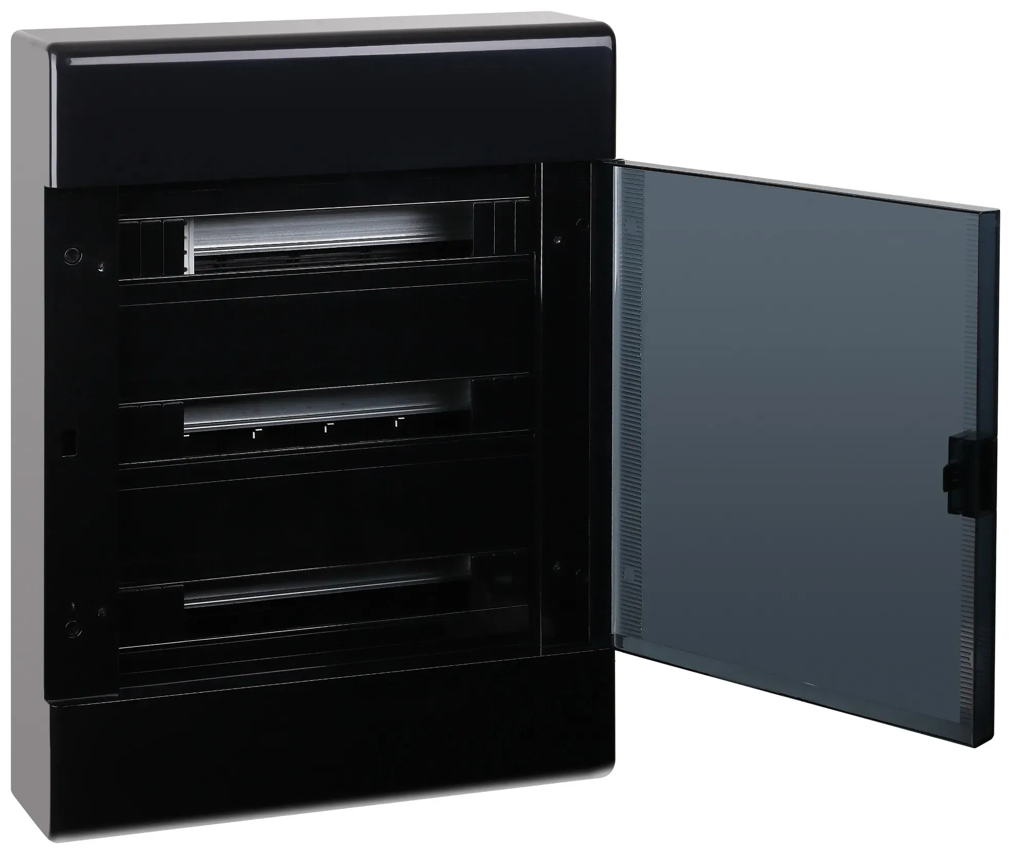 Щиток для открытой проводки на 54 модуля с дверцей 648х468х116 мм (черный) RUVINIL 68054Ч