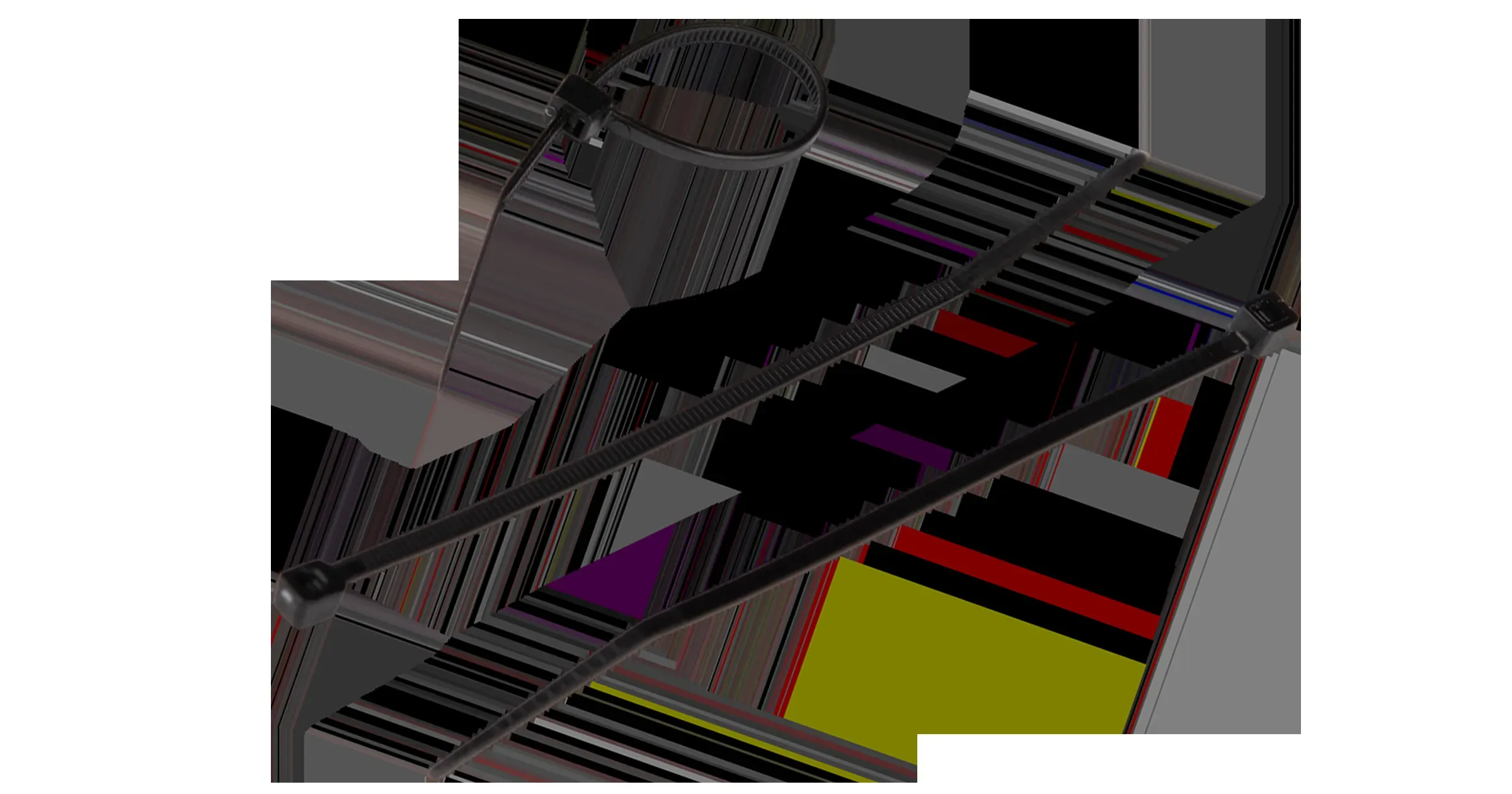 Стяжка нейлоновая неоткрывающаяся, 200х3,6мм, устойчивая к уф, черная, уп-ка 100шт. NIKOMAX NMC-CTN200-36-UV-BK-100-K