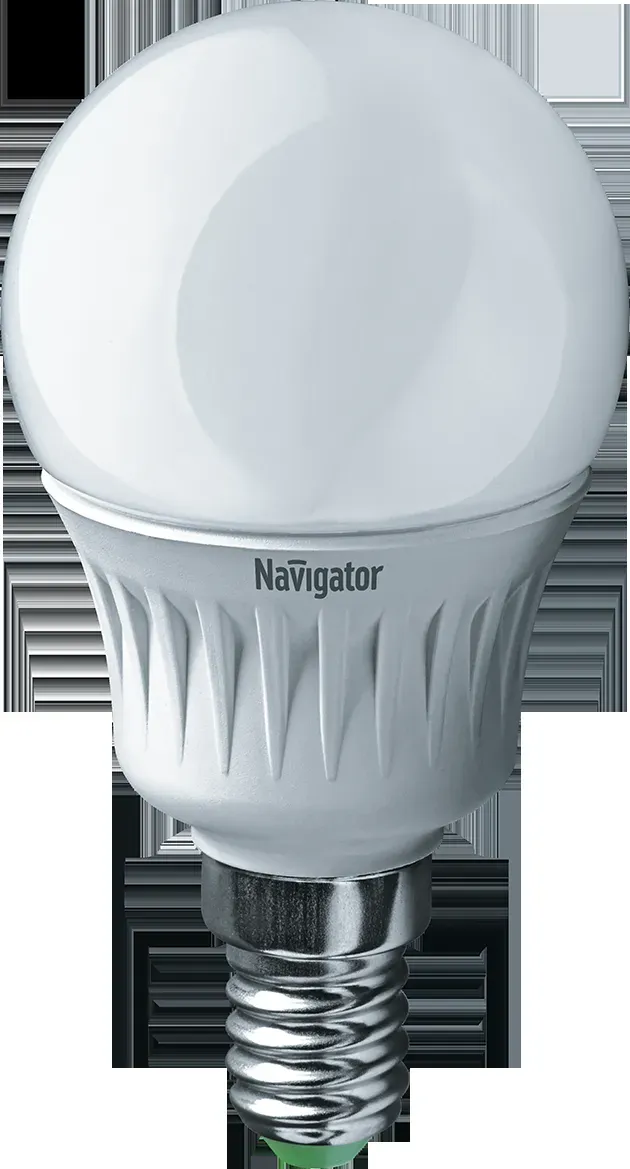 Лампа светодиодная led 5вт e14 теплая шар NAVIGATOR GROUP 18857