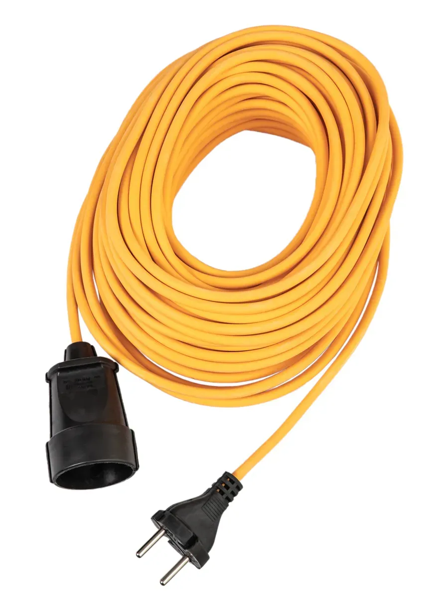 Удлинитель шнур 30м 1 гнездо ПВС 2*0.75 мм 10A 220В 2200Вт Россия УХ10 КОСМОС YSHKsm30m-1g(10A)S