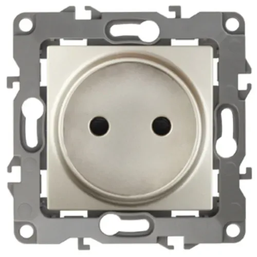 Розетка 2P, 16A-250В, Эра12, шампань, 12-2105-04 б0018257