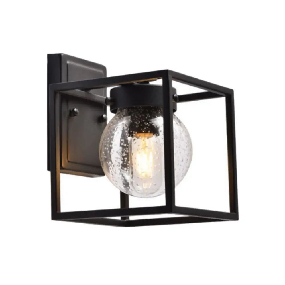 Светильник НБУ-60w вниз Е27 IP44 черный FERON 48383