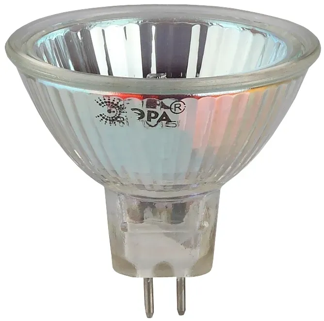 Лампа накаливания галогенная GU5.3-JCDR (MR16) -50W-230V-CL (галоген, софит, 50Вт, нейтр, GU5.3) (10/200/6000)