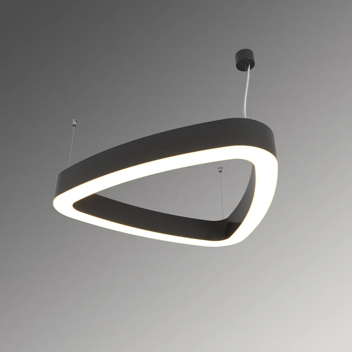 Светильник светодиодный RVE-LBX-HOLE-LITUS-400-P (Треугольник Рело закругл. с отв. 400х380х70мм 24Вт Подвесной 4000К Белый) RVElektro RVE00000807