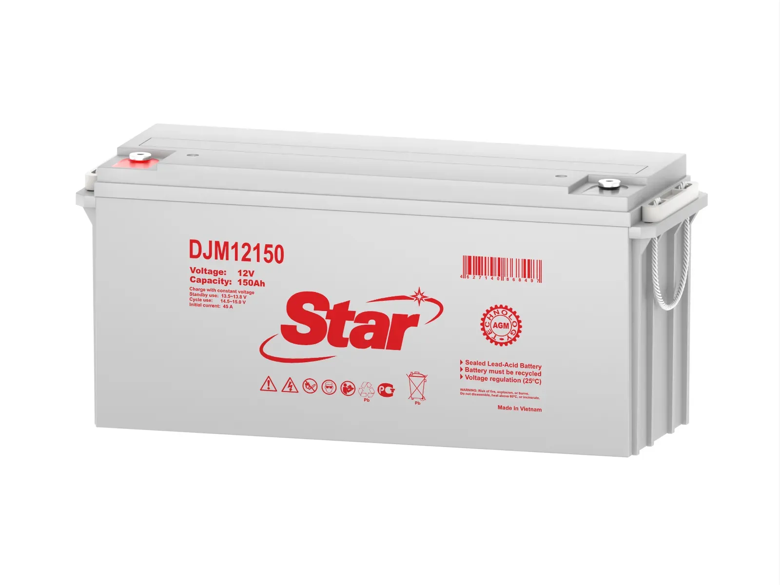 Аккумуляторная батарея DJM 12В 150Ач STAR NP STAR DJM12150 STAR NP