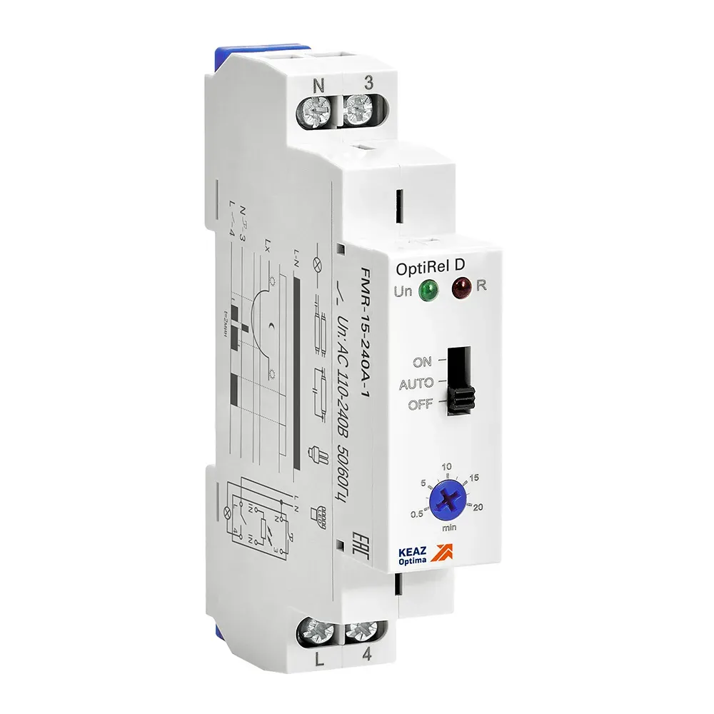Фотореле OptiRel D FMR-15-240А-1 с датчиком 1,5м 16А 1СО 110-240АС КЭАЗ Optima (от-ка) 332034