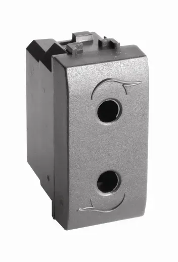 BRAVA Розетка без заземления черная DKC 77491N