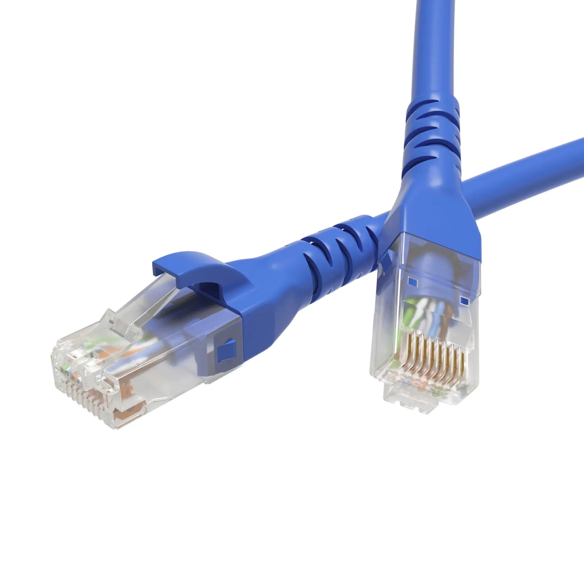 Патч-корд неэкранированный CAT6 U/UTP 4х2 LSZH синий 7м