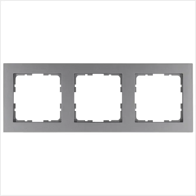Рамка G-Classic 3-постовая, цвет Алюминий Jasmart G1003S