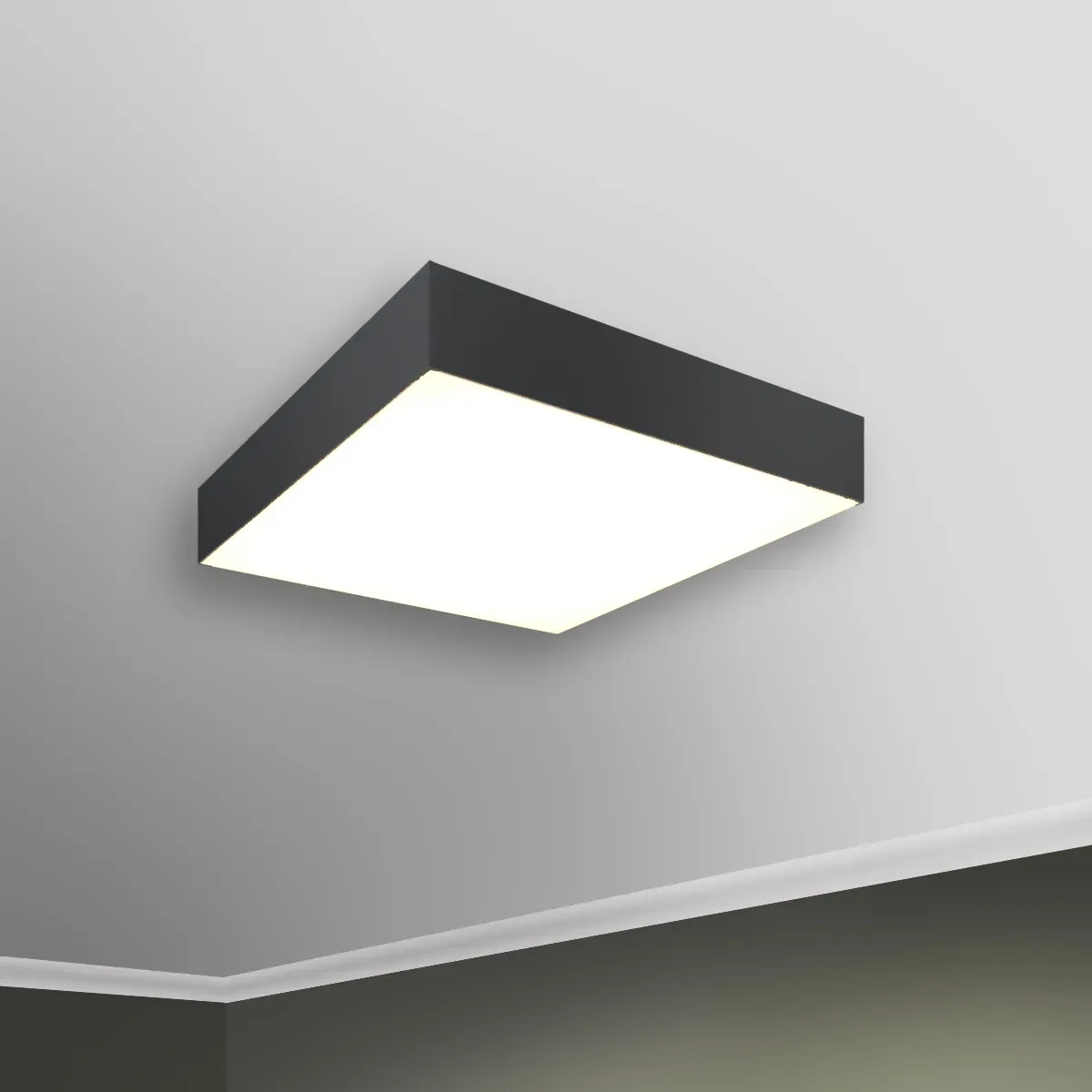 Светильник светодиодный RVE-LBX-BOX-400-N (Квадрат 400х400х100мм 25Вт Накладной 4000К Белый) RVElektro RVE00001349