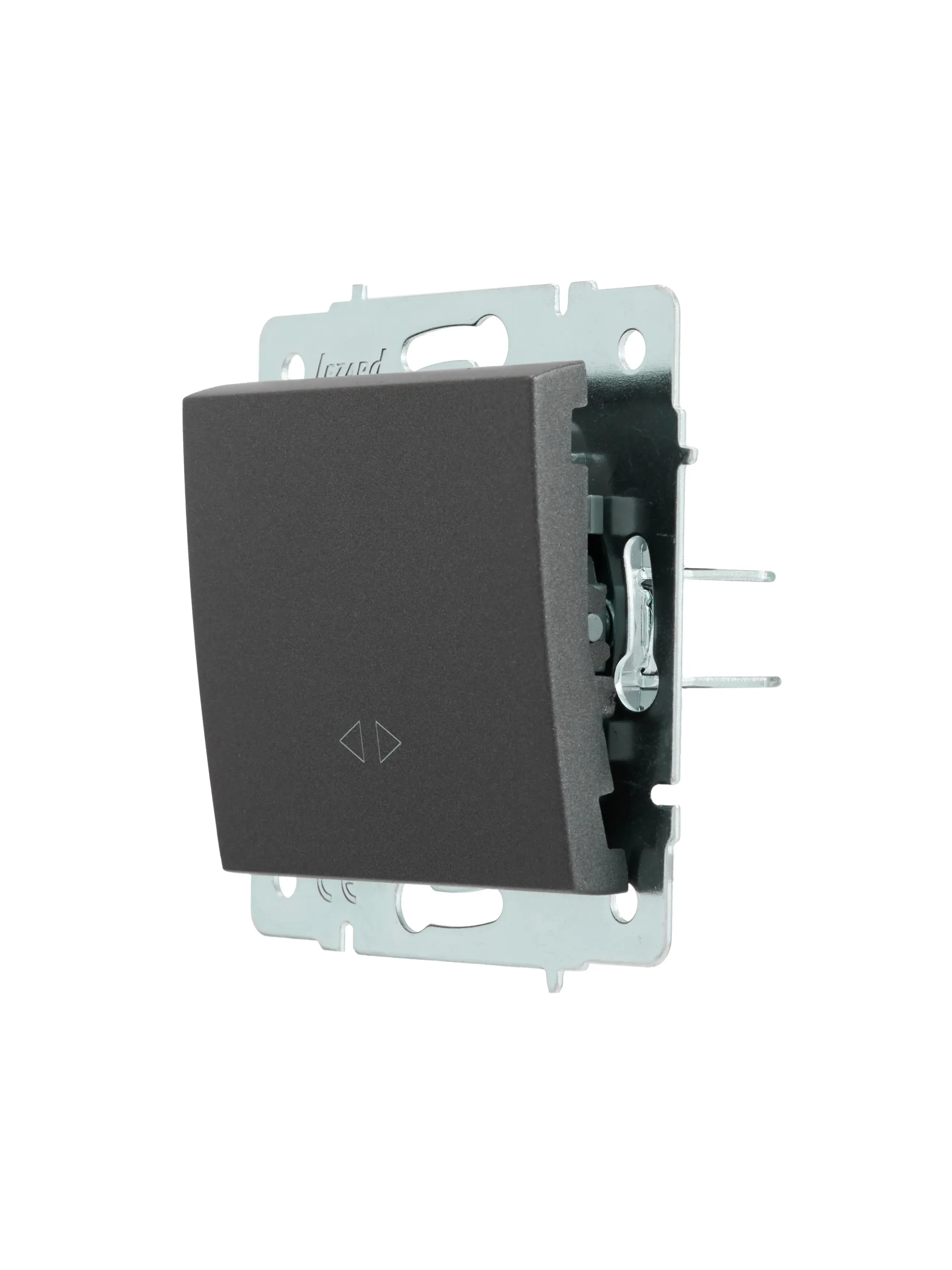 Выключатель RAIN промежуточный черный графит матовый механизм Lezard 703-4188-107