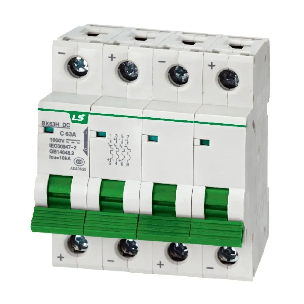 Автоматический выключатель BK63H-DC 4P C10A 10kA  1000VDC LSIS Co 0629050400