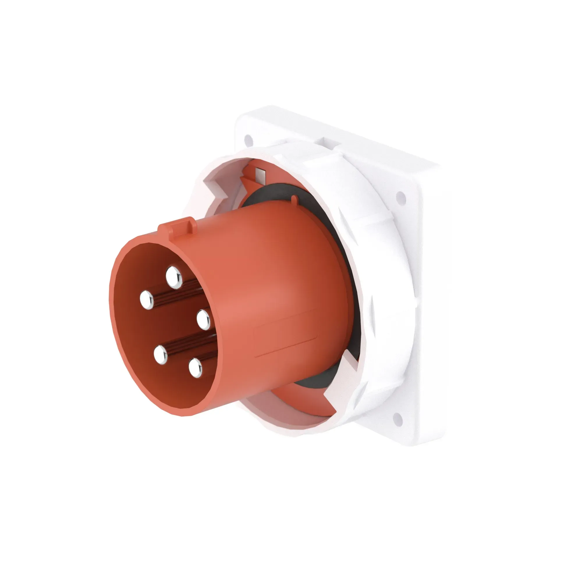 Вилка панельная прямая ip67 125а 3p+e+n 400в ДКС DIS24612597