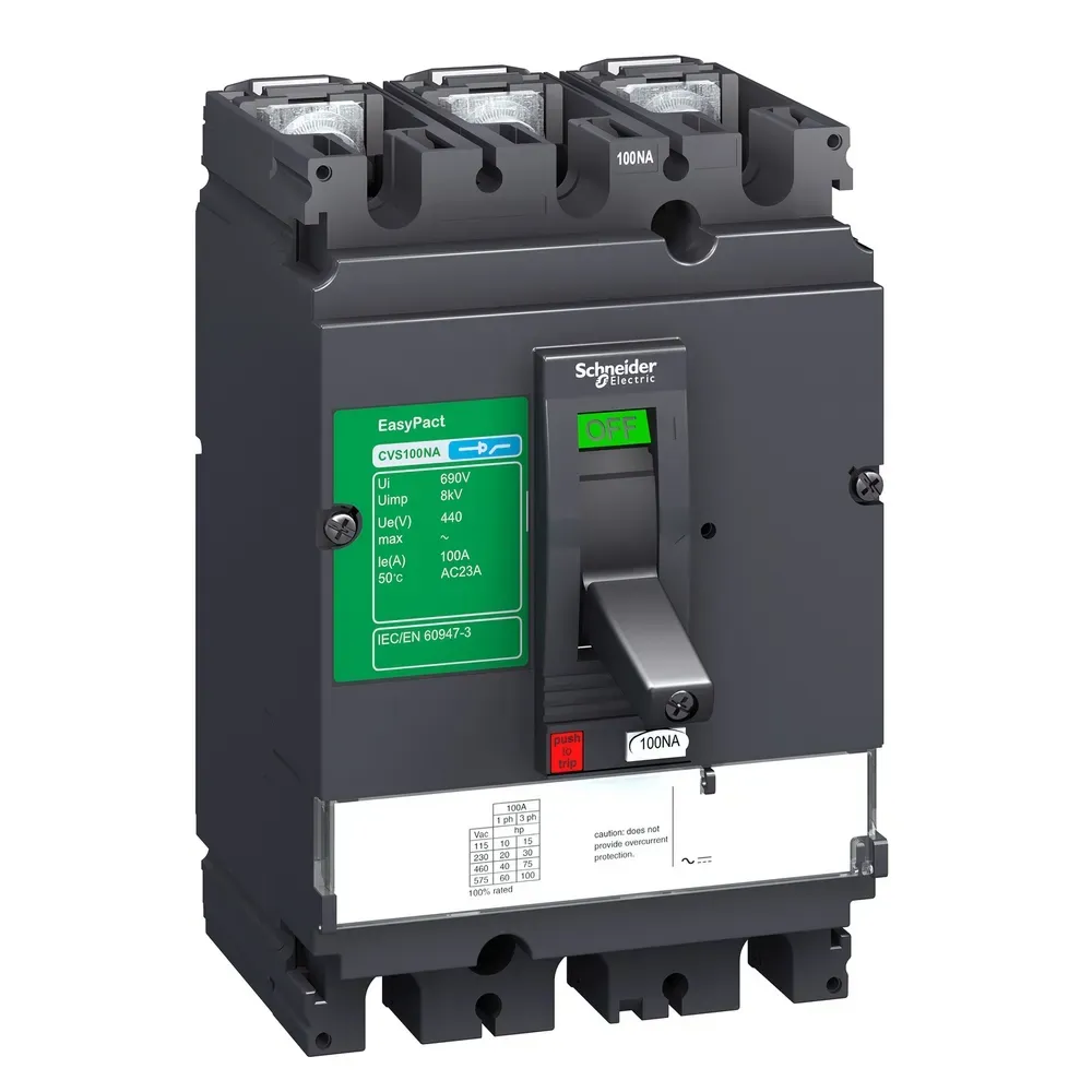 Выключатель автоматический трехполюсный Compact CVS 250NA 250А 3P Dekraft lv525425