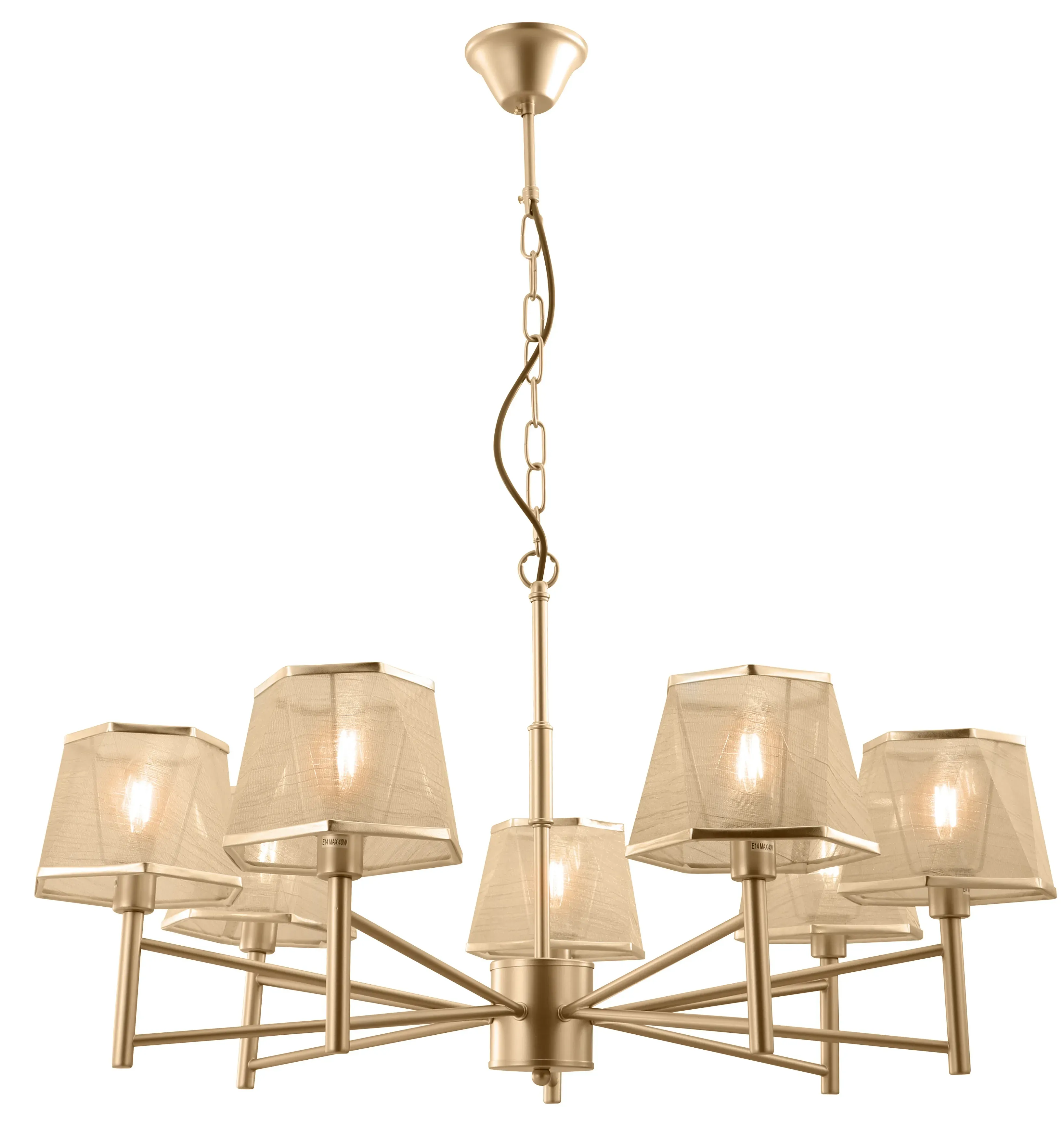 Люстра Edna 2082-307 7 х Е14 40 Вт классика Rivoli Б0055622