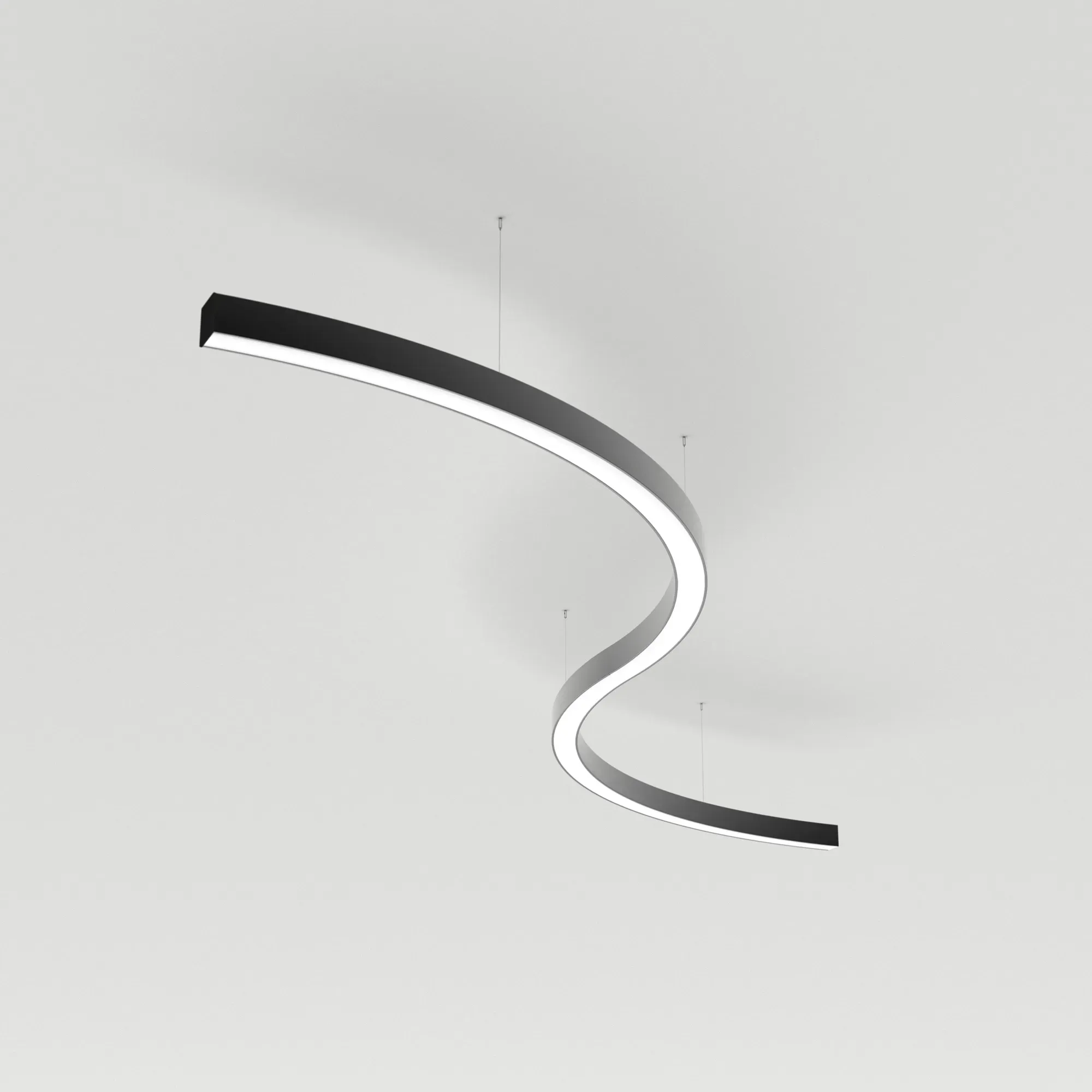 Светильник SP-LINE-HANG ARC-S3535-D1500-124W Day4000 (BLACK, 230V) (металл) Arlight 034057(1)