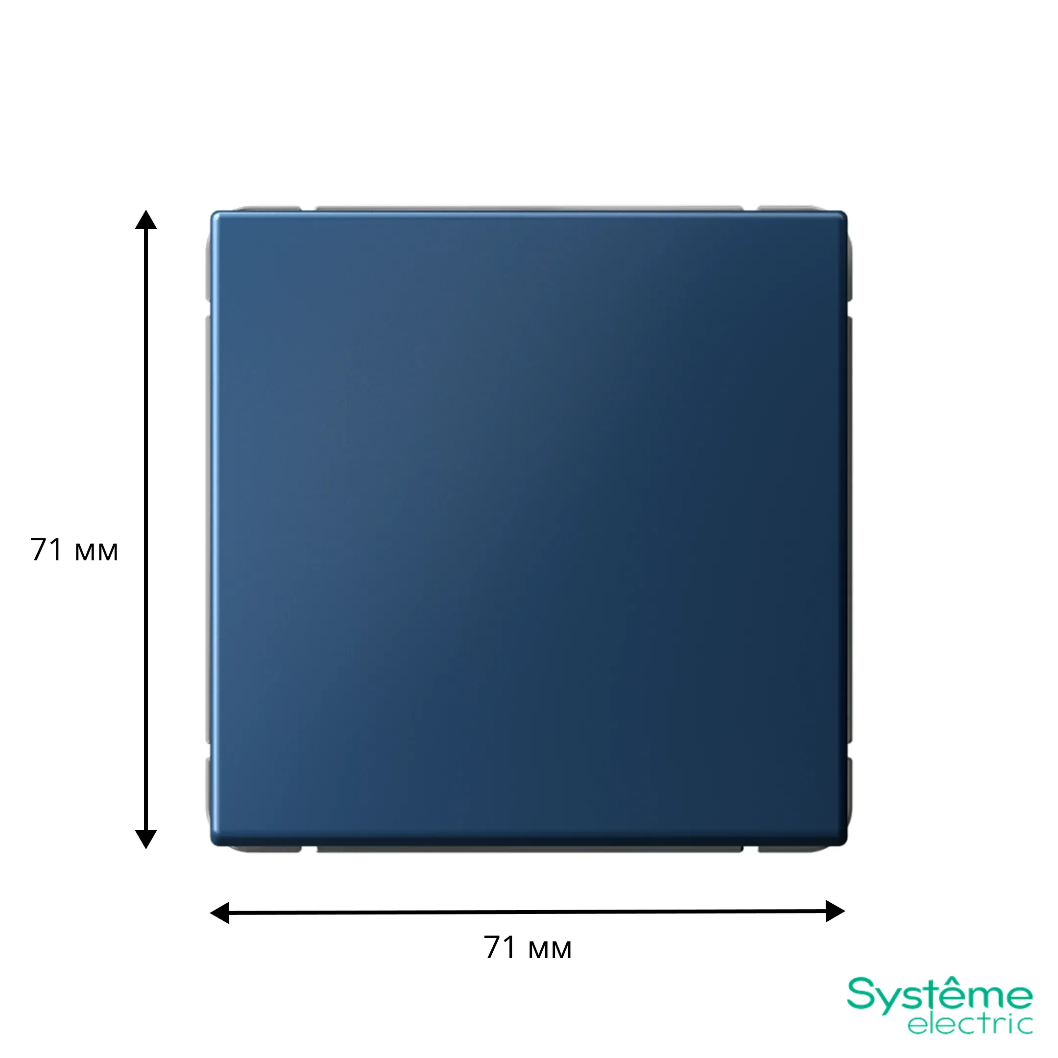 ARTGALLERY 1-клавишный выключатель, сх.1, 10АХ, аквамарин SE (Потенциал) GAL001111