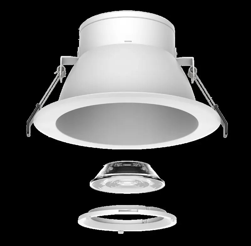 Светильник светодиодный DL-Lens Comfort встраиваемый 14W 3000К 118х68мм IP20 угол 35 градусов белый Вартон v1-r0-y0509-10l18-2001430