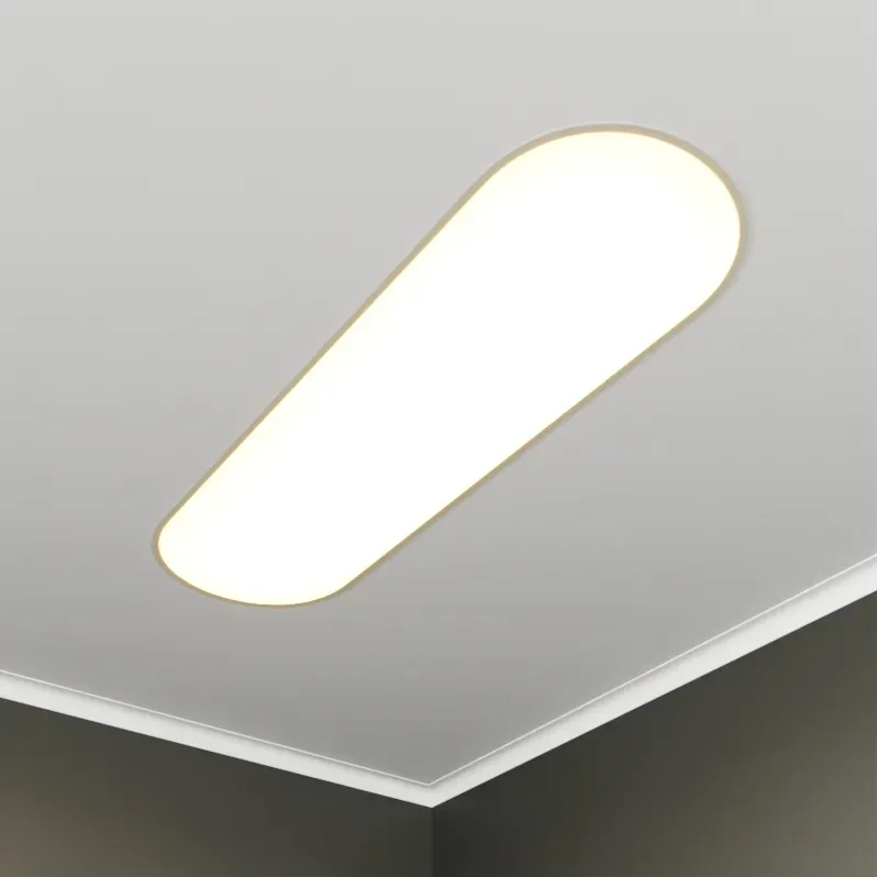 Светильник светодиодный RVE-LBX-LARGO-S-1846-VG (Овал 1846х209х110мм 44Вт встраиваемый под шпаклевку 4000K Белый) RVElektro RVE00003669