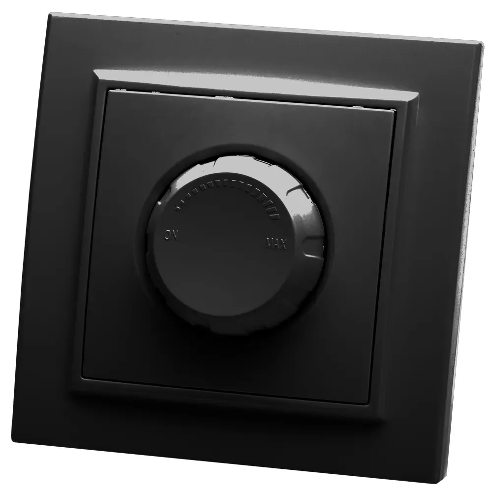 Выключатель диммирующий, 250В, 600W, серия Эрна, черный, Stekker FERON 39474