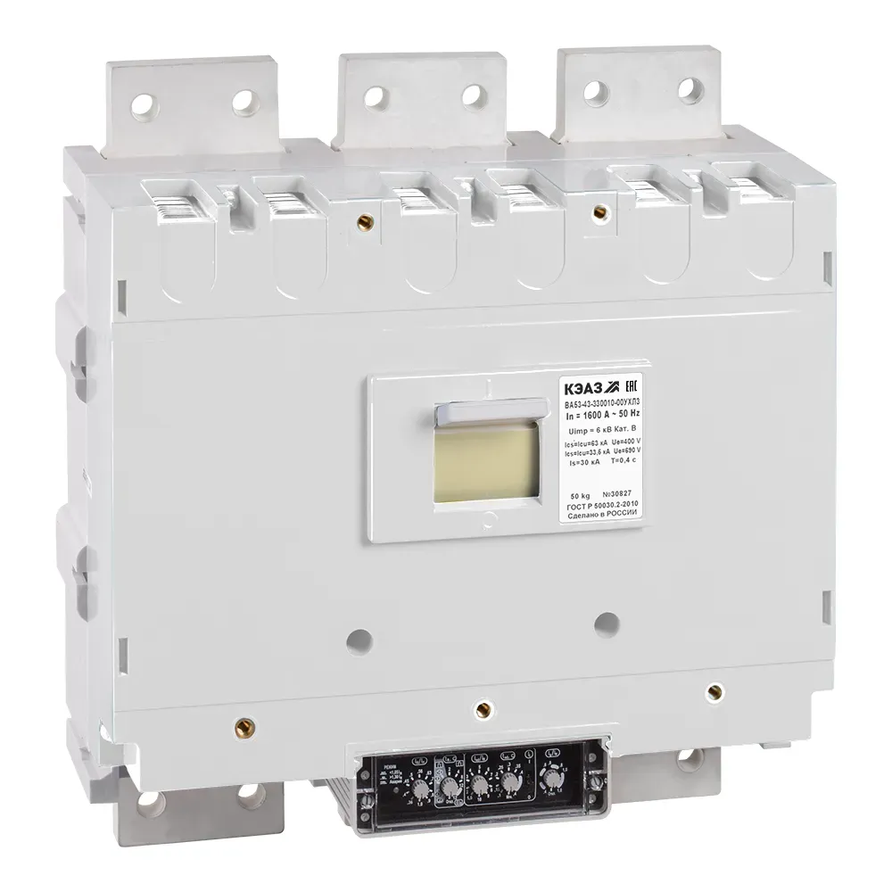 Выключатель автоматический ва53-43-330010-1600а-690ac-ухл3 КЭАЗ 108302