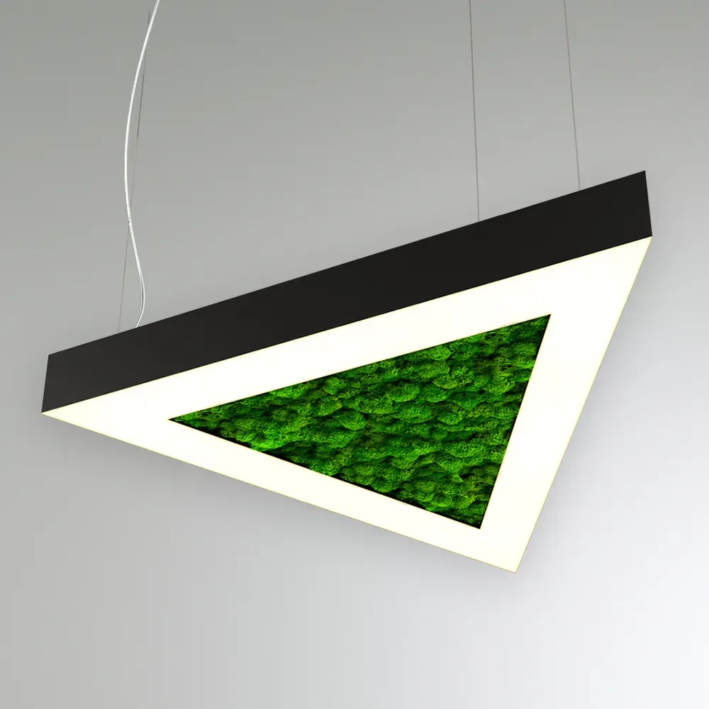 Светильник светодиодный RVE-LBX-MOSS-TRIO-500-P (Треугольник с отв. 500х433х100мм S80мм 30Вт Подвесной 4000К Белый) RVElektro RVE00000580
