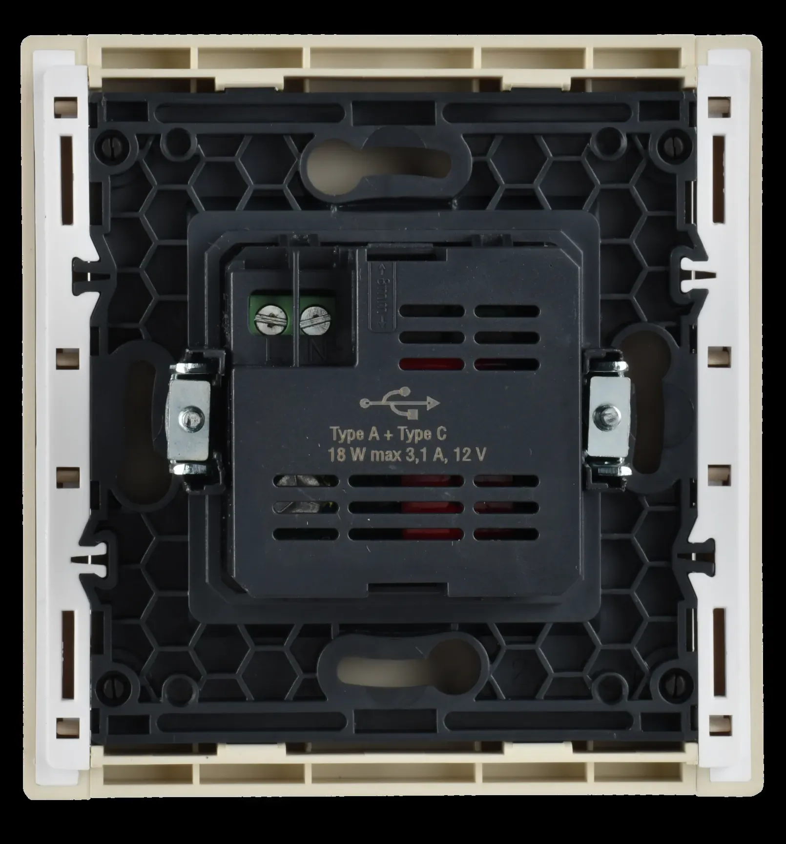 FORTE&PIANO Розетка USB A+C 18Вт FP451 ваниль IEK