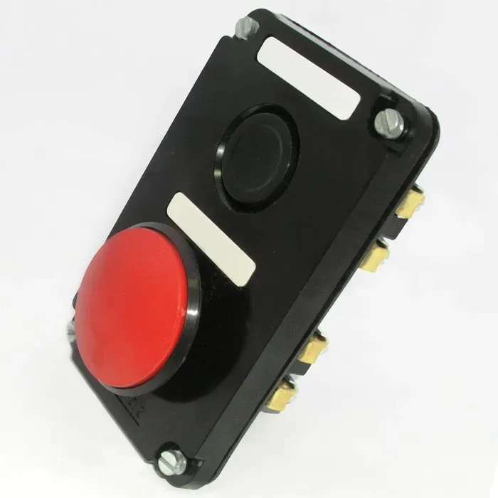 Пост кнопочный ПКЕ 122/2 красный гриб Инженерсервис 9673830