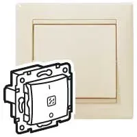 Выключатель двухполюсный индикация Valena 10 AX 250В АС слоновая кость LEGRAND 774349