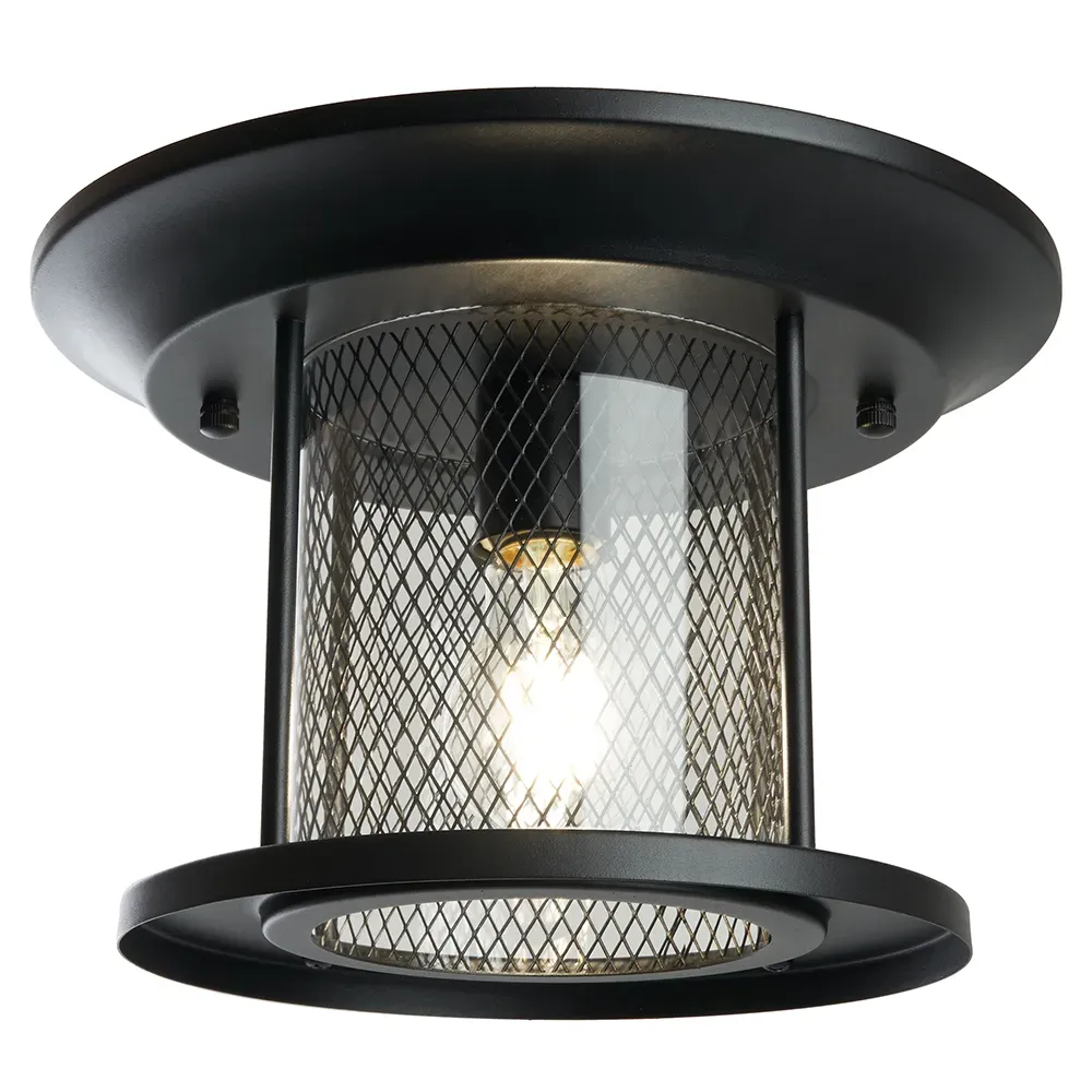 Светильник НПУ-60w Е27 IP44 черный FERON 48387