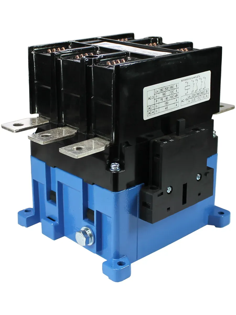 Пускатель электромагнитный ПМ12-180150 УХЛ4 В, 220В/50Гц, 2з+2р, 180А, нереверсивный, без реле, IP20 Электротехник ET515882