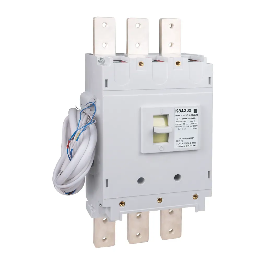 Выключатель автоматический ва56-41-801816-1000а-440dc-нр230ac/220dc-ухл3- КЭАЗ 308858