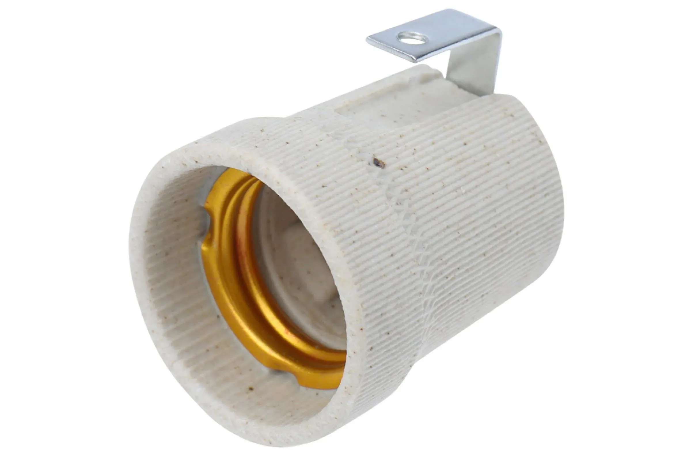 Патрон керамический E27 с держателем REXANT 11-8867