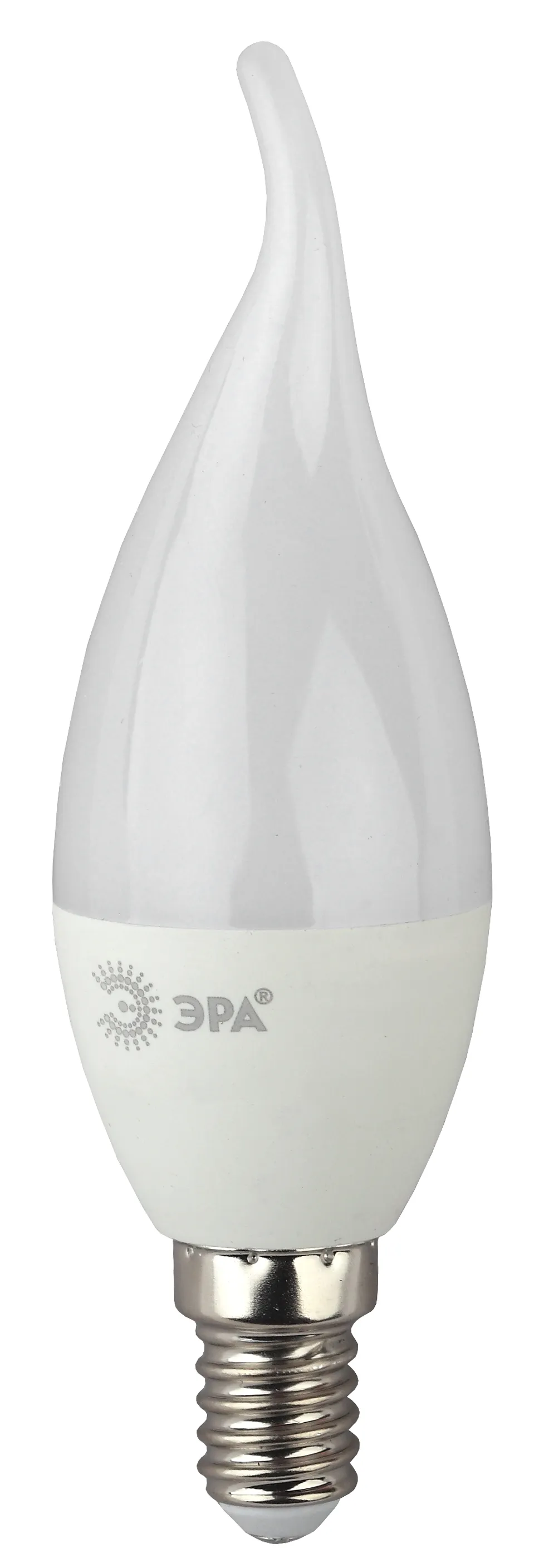Лампа светодиодная led bxs-5w-827-e14 (диод, свеча на ветру, 5вт, тепл, e14 (10/100/2800) ЭРА Б0027967