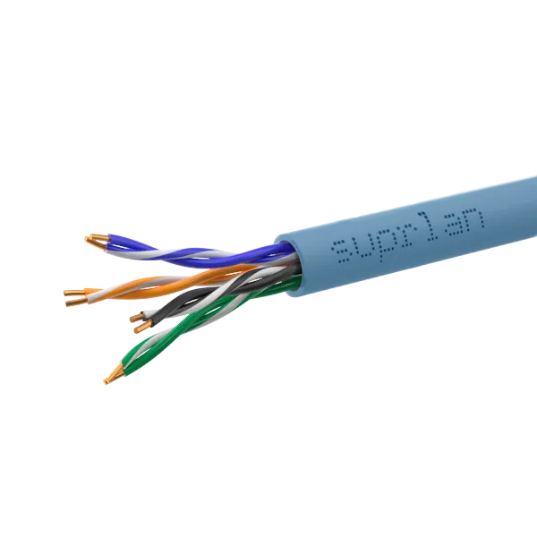 Витая пара SUPRLAN Premium U/UTP 5e 4x2x0.52 Cu нг(А)-HF Project In. 305м (RUS Синий)