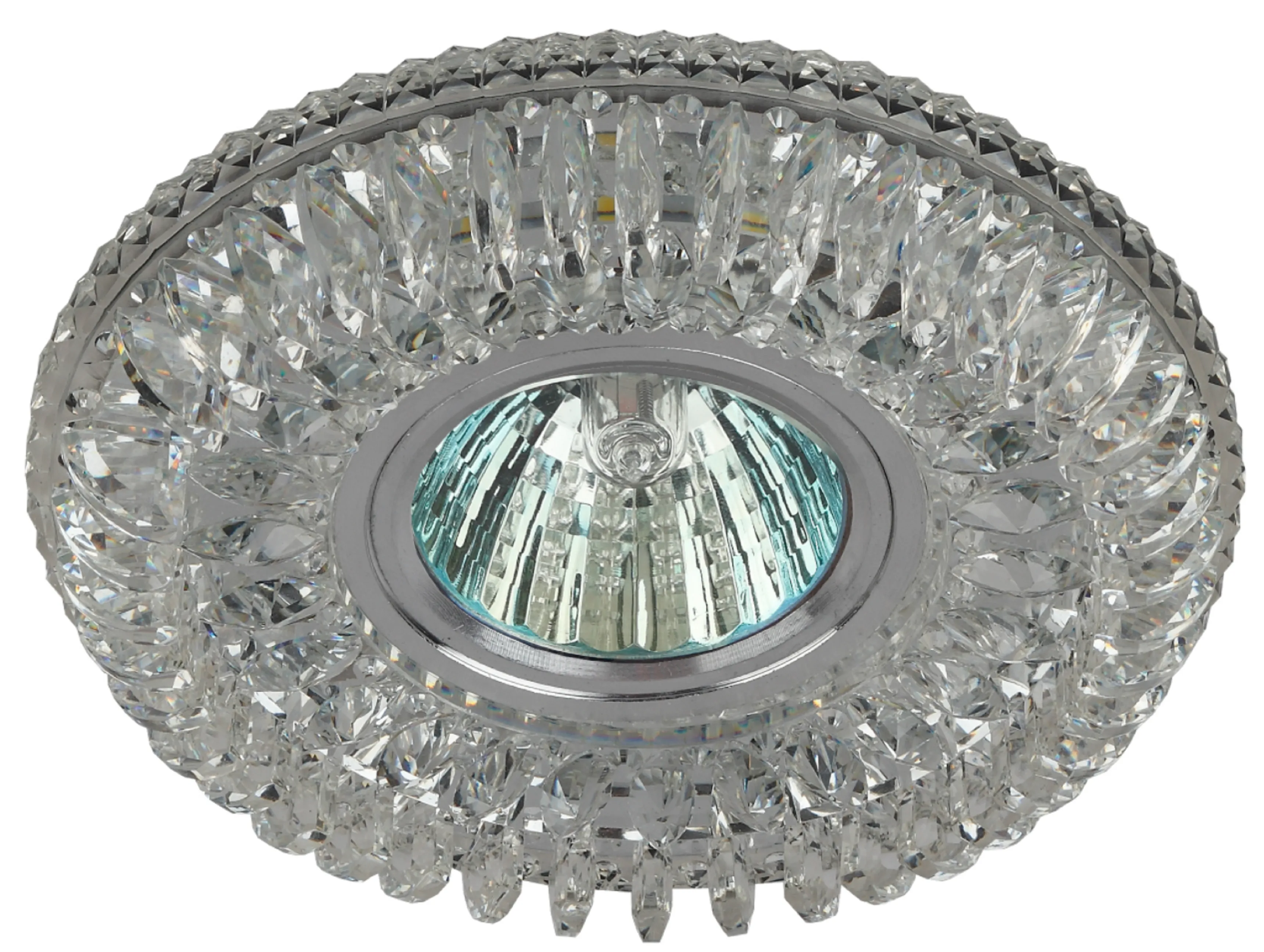 Светильник встраиваемый KL40 SL/GD/1 алюминевый MR16 12V/220V 50W золото/серебро ЭРА Б0048933