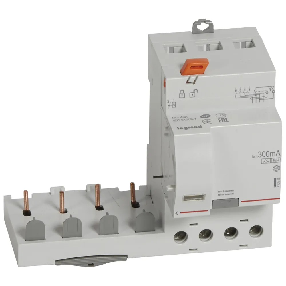 Блок дифференциальный DX3 40А 4П Hpi 300mА LEGRAND 410545