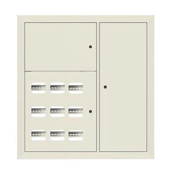 Щит этажный 9 кв. ral9002 3 окна в ряд по гориз. (1000х950х150) ekf proxima EKF MB29-V-9-RAL9002-1