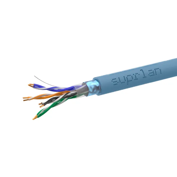Витая пара SUPRLAN Premium F/UTP 5e 4x2x0.52 Cu нг(А)-HF Project In. 305м (RUS Синий)