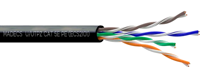 Витая пара U/UTPz 4PR 24AWG Cat.5e OUTDOOR Наружная неэкранированная(DCM Test Report)