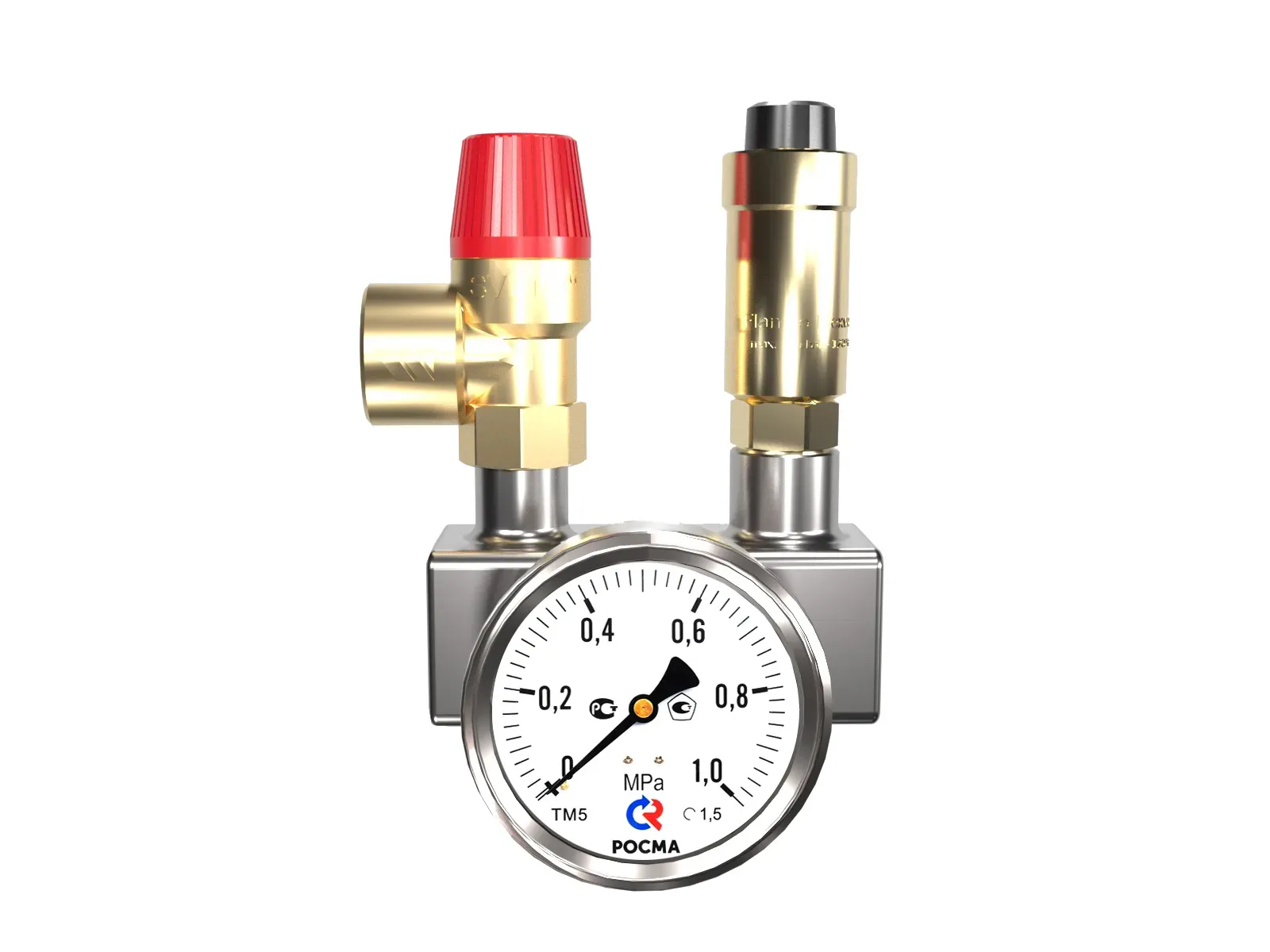 Группа безопасности котла 50 кВт 3 бар BSGSS-25 Gidruss BS 25010 02